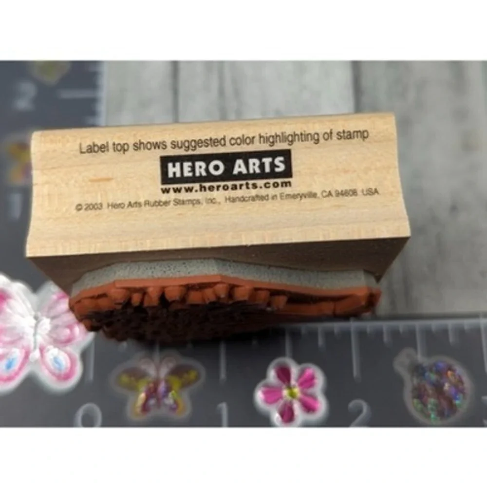 Hero Arts Large Blossom Bouquet Flowers E2839 Rubber Stamp Wood #i81